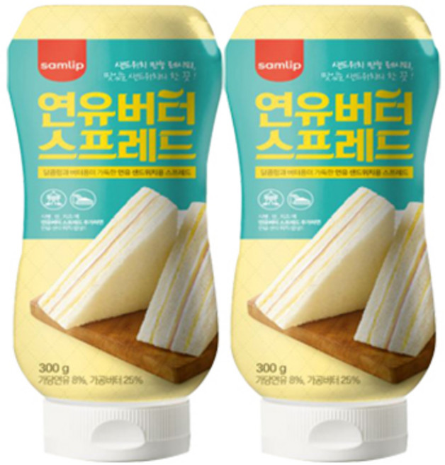 연유버터스프레드 2개입, 연유버터 스프레드 2개입, 2개, 500g