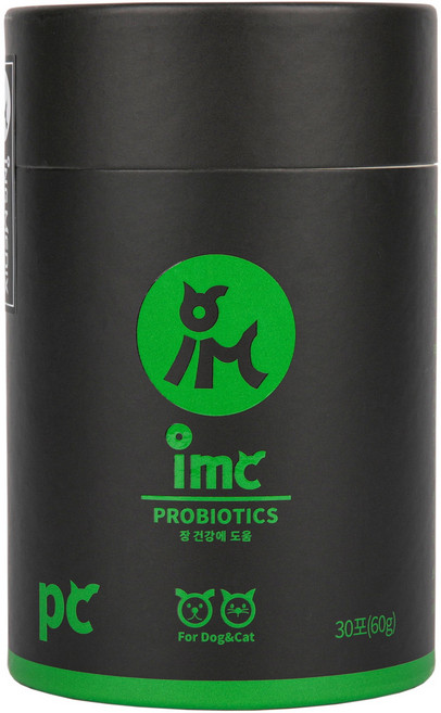 CMG제약 IMC 강아지 고양이 프리미엄 장건강 영양제 사료에 뿌려먹는 유산균 분말 간식, 1개, 장건강/유산균, 30회분