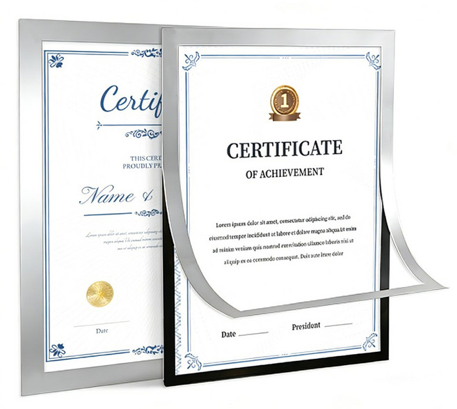 Jianwen 무타공 접착식 A4자석액자, 10개