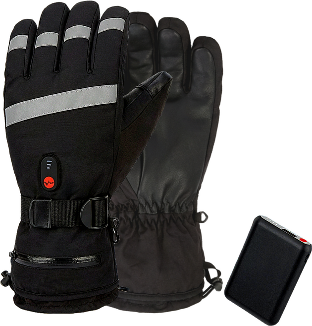 HFAC 발열장갑 온열 터치 방수 방한 등산 스마트폰 장갑 보조배터리 포함