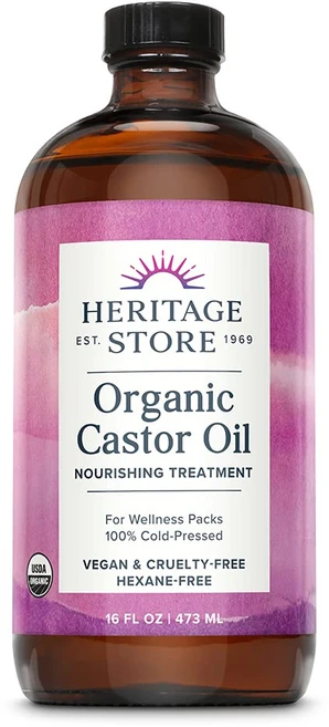Heritage Store 오가닉 캐스터 오일, 473ml, 1개 - 쿠팡