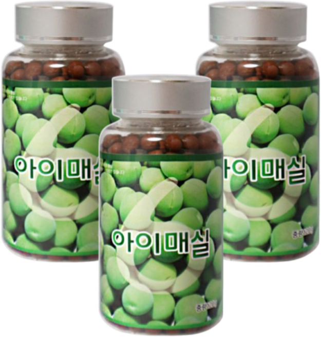 유기산 매실 환 고농축 국산 100%, 3개, 120g