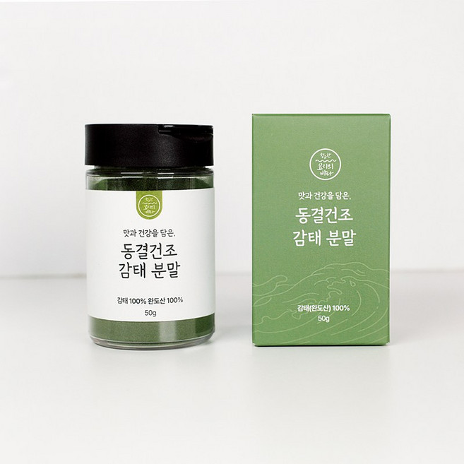 100% 완도산 동결건조 감태 분말 고운입자 감태 가루, 1개, 50g