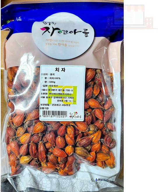 천연 식용색소 홀치자 황치자 치자물우리기 500g, 1개