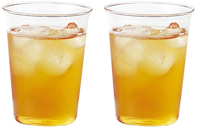 킨토 캐스트 아이스티 글라스 350ml 2p, 클리어, 2개