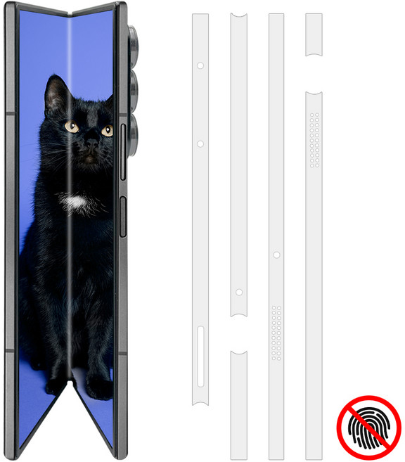 폴드7 지문방지 사이드 보호필름, 1개