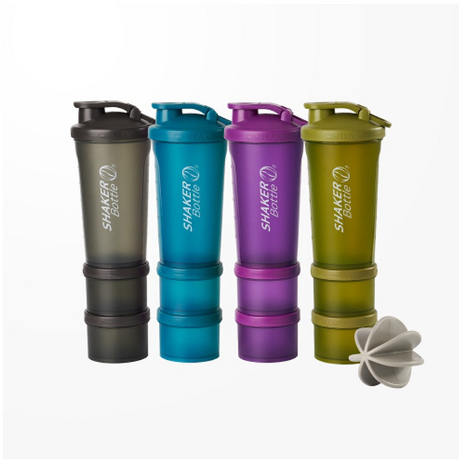 원터치 쉐이커보틀 블랙 블루 750ml 헬스 물병, 1개