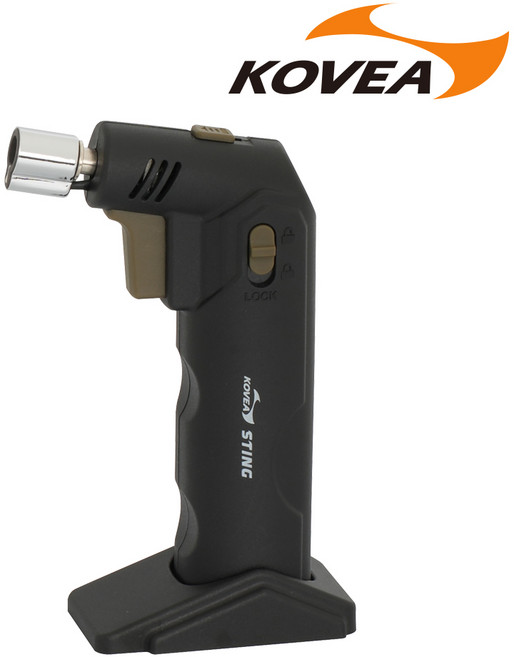 코베아 스팅 충전 가스토치 KTS-2506 액화방지 다용도 정밀토치 한의원토치 치과토치, 1개, 블랙
