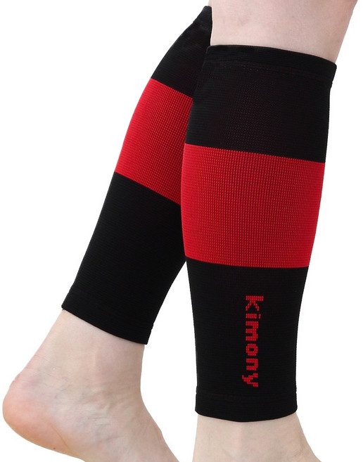 키모니 프로랩 종아리 슬리브 2p, 1개, 블랙레드