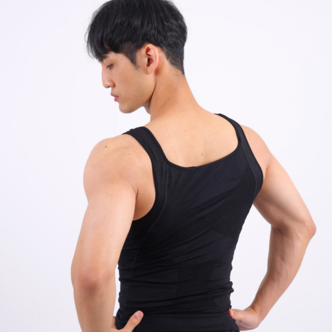 류캔핏 바디슈트 남자보정나시 코어 슬림