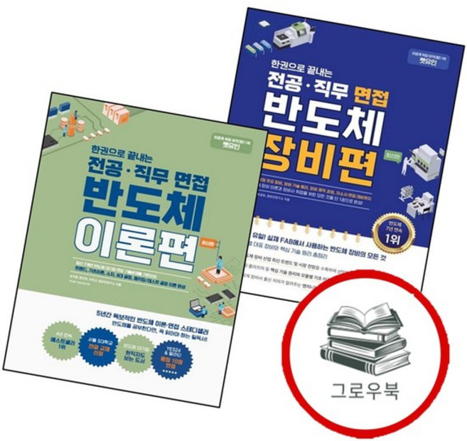 한권으로 끝내는 전공직무 면접 반도체 장비편 + 렛유인 이론편 (전2권) 세트 추천도서, 없음, 없음