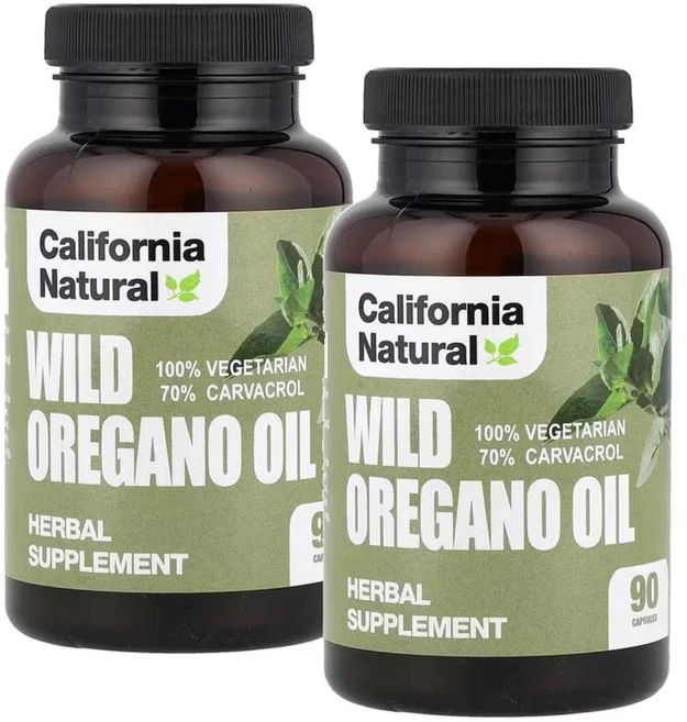 캘리포니아네츄럴 야생 오레가노 오일 베지캡슐 90정, 2개 - 쿠팡