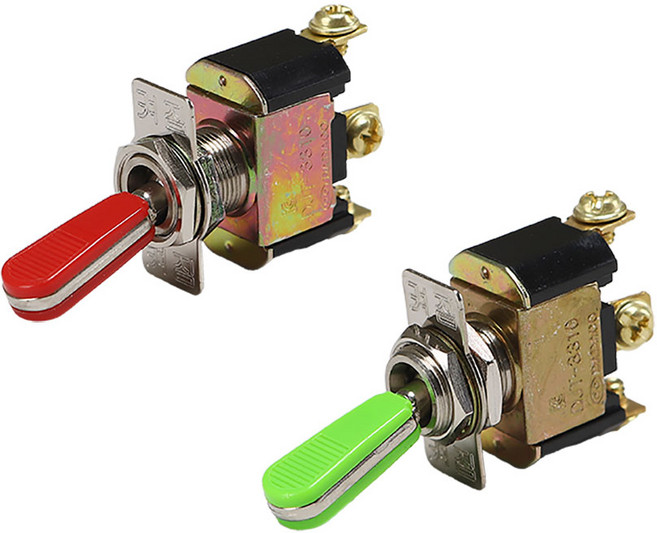 다전전기 토글스위치 똑딱이스위치 DJT 3310CF 250V5A 125V 10A볼트형, GREEN, 1개