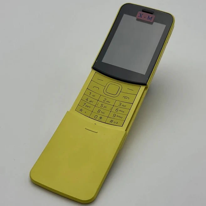 오리지널 8110 4G 언락 휴대폰 듀얼심 WIFI 4GB+512MB 슬라이더 KaiOS 러시아어 히브리어 아랍어 키보드 바, 01 중국, 01 Simple Set, 02 Yellow