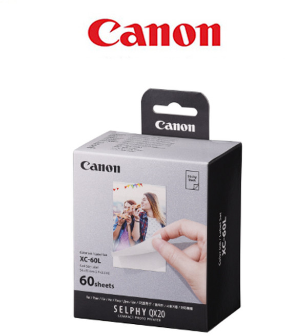 SELPHY SQUARE QX20 전용카트리지 XC-60L 카드사이즈 60매