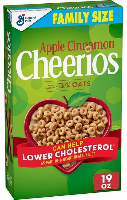 Cheerios 치리오스 오리지널 아침식사용 시리얼 컵 통곡물 귀리 글루텐 프리 36.9g(1.3온스) (12개들이), 36g