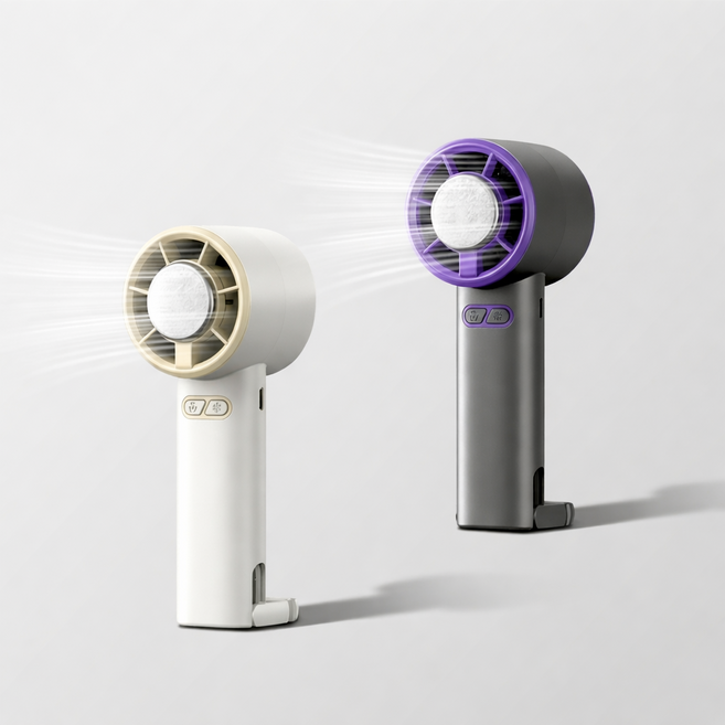 무소음 초강력 휴대용 선풍기, 화이트