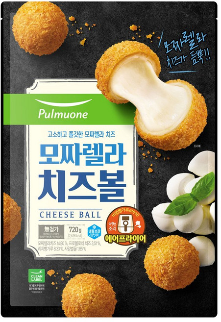 코스트코 풀무원 모짜렐라 치즈볼 720g [아이스박스] + 더메이런 손소독제, 1개