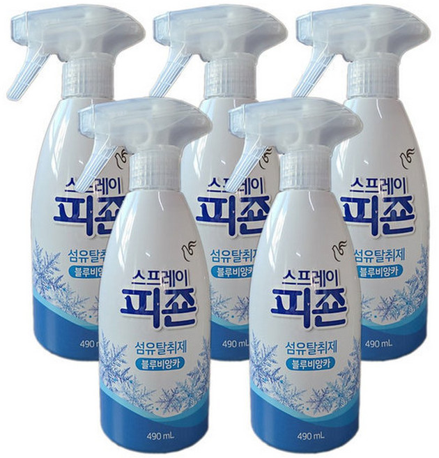 섬유탈취제 블루 490ml X5개 정전기방지 스프레이, 5개