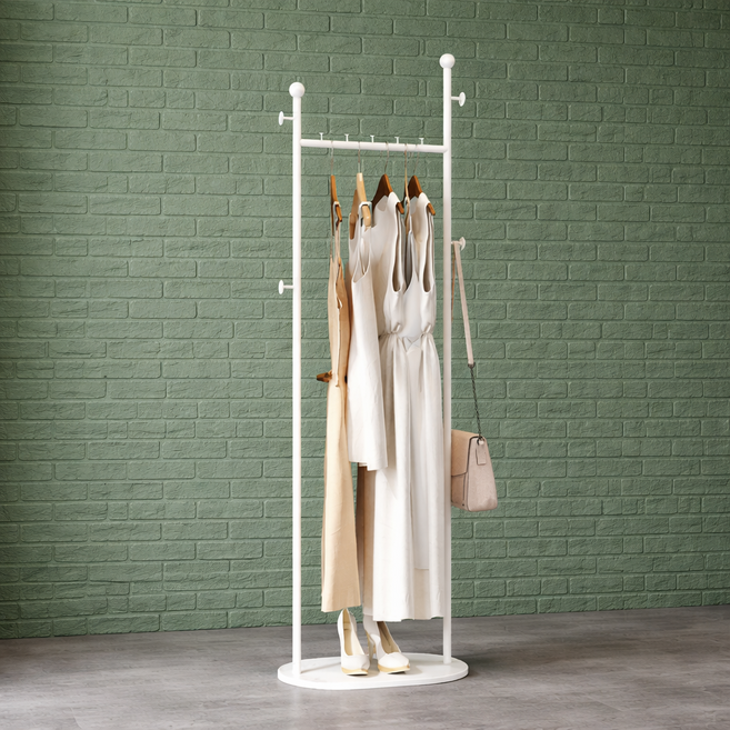 리비움 스탠드 옷걸이행거, 화이트