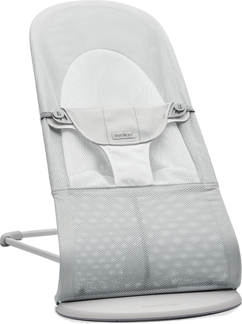 베이비뵨 바운서 메쉬 정품 일본 내수용, 실버화이트