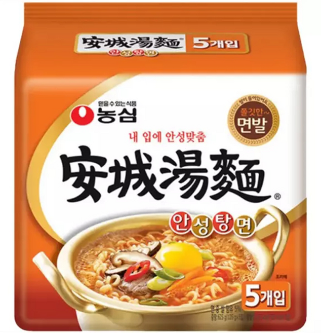 농심 안성탕면, 5개