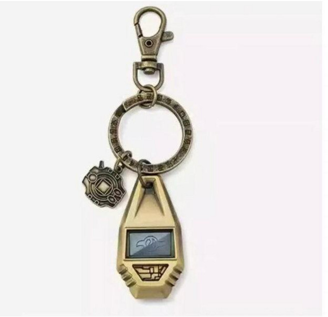 디지몬어드벤처 디지몬 디지멘탈 메탈 금속 문장 문양 키링 키홀더 열쇠고리 가방고리, 단일, 1개