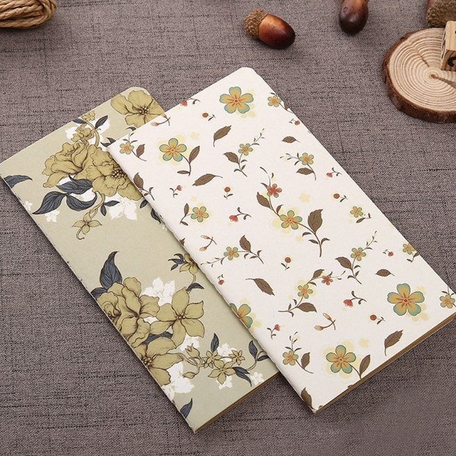 앨리스앤 빈티지 크라프트 노트, 1개, 화이트+그레이 (HR784)