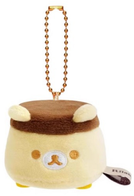 산엑스 정품 택 보유 리락쿠마 푸딩 키링 리락쿠마 멋진집 마스코트 테노리 인형, 1개, 리락쿠마 푸딩키링