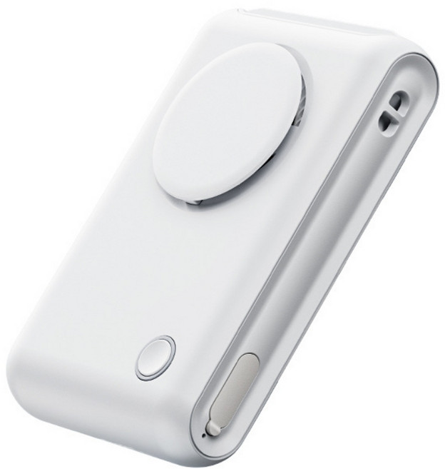 클립팬 휴대용선풍기 옷속 등 바디 허리 벨트 쿨링팬 선풍기 미니 저소음 BLDC, 화이트