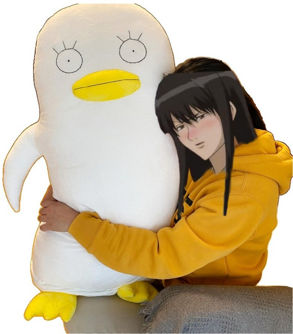 은혼 엘리자베스 대형 인형 수제 핸드메이드 삼촌 다리털 인형 베게 누이 솜인형