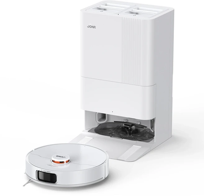 JONR P20 Pro 올인원 로봇청소기 확장형 엣지 물 안티탱글브러쉬 8000pa 고온건조 클리닝, 01 P20 Pro