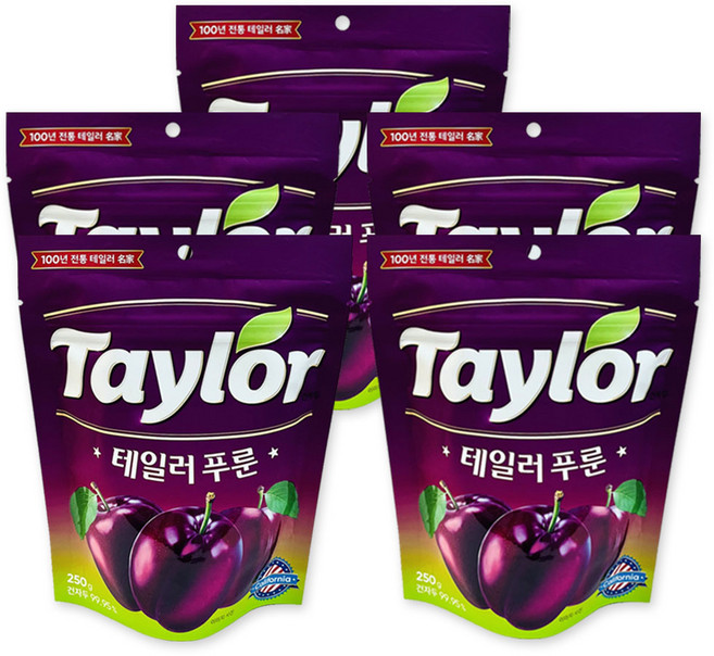 테일러 푸룬건자두, 250g, 5개