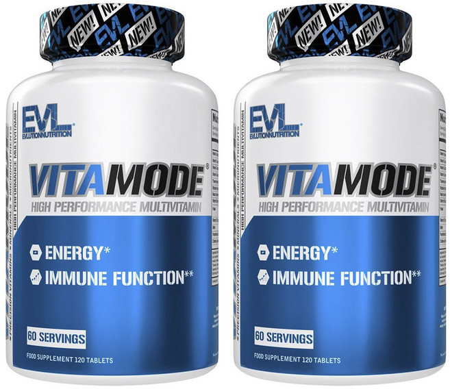 EVLUTIONNUTRITION 비타모드 고기능 멀티비타민 타블렛, 2개, 120정