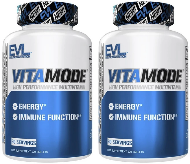 EVLUTIONNUTRITION 비타모드 고기능 멀티비타민 타블렛, 2개, 120정 - 쿠팡