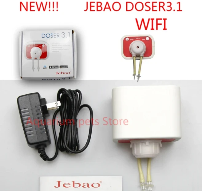 쿠쿠스토어 Jebao 워터 펌프 자동 도징 해양 암초 3.1 와이파이 제어 수족관 액세서리 12V 9W, 01  adapter 110-240V, 02 DOSER3.1 WIFI
