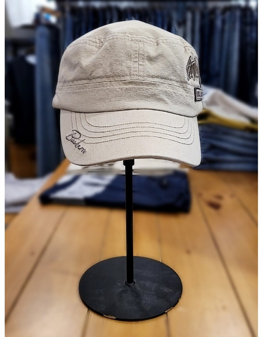 버커루BC [24년 신상] 빈티지 자수와펜 인기최고 버커루 남여공용 빈티지 와펜 디테일 군모 모자 45AP-155