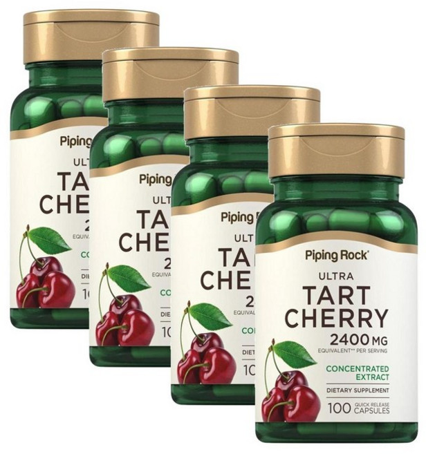 피핑락 울트라 타트체리 2400mg 캡슐 PipingRock Ultra Tart Cherry, 4개, 100정