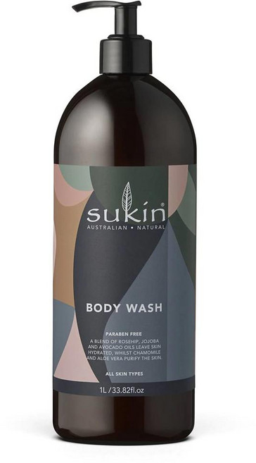 호주 수킨 Sukin Body Wash 로즈힙 호호바 & 아보카도오일 바디워시, 1개, 1L
