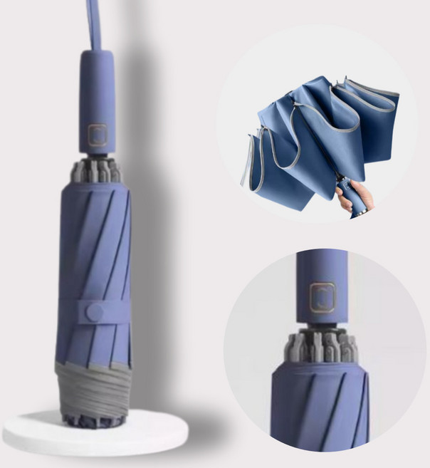 마이제이컴퍼니 바람에 강한 거꾸로 3단 자동 우산 양산