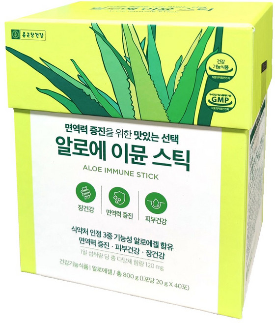 종근당-알로에이뮨스틱20g(40포), 1개, 20g