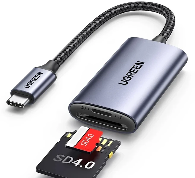 UGREEN 카드 리더기 SD4.0 312 메가바이트/초 USB-C-SD MicroSD TF 메모리 카드 어댑터(노트북 전화 Macboo, 01 빠른, 01 SD4.0
