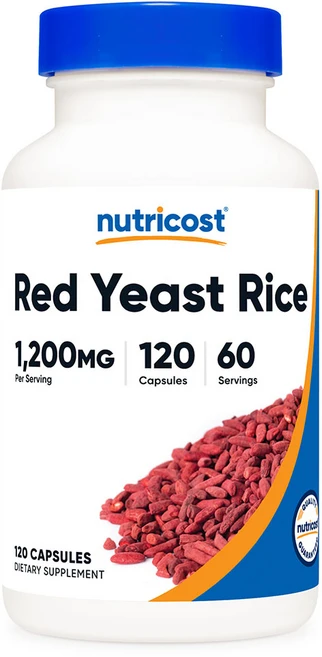 뉴트리코스트 레드 이스트 라이스 1200mg 캡슐, 1개, 120정 - 쿠팡