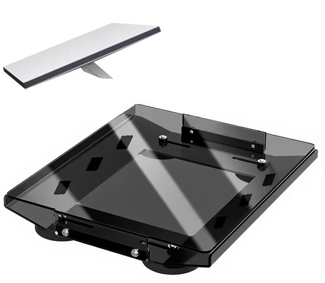 스타링크 미니 자석 차량 거치대 및 장착 키트 (PC 보호판 포함): 자동차 RV 루프랙 핸들 적합, 02 Black