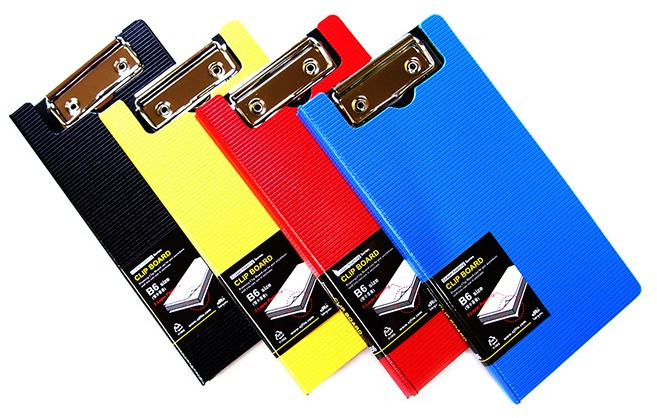 포밍 레포트화일 3 Layer 발포원단 크립보드 간이 영수증철 계산서철 전표철 B6, 노랑