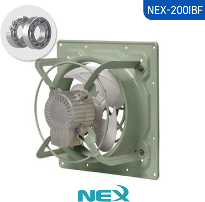 넥스 고압 환풍기 볼 베어링 모터 NEX-200IBF 창고 공장 환풍기, 1개