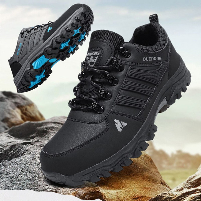 CITIKU등산화 아웃도어 미끄럼 방지 등산화 방수 워크부츠 가죽 남성등산화추천 충돌방지 가벼운등산화 사계절용 트레킹운동화245-290cm