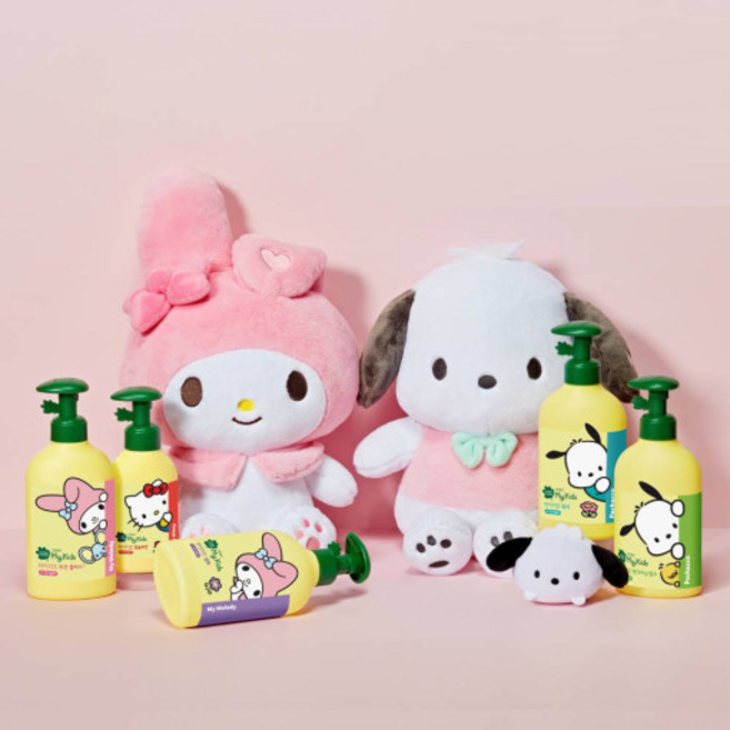 그린핑거 마이키즈 산리오 에디션/어린이용 샴푸 린스 로션 워시 320ml, 1개