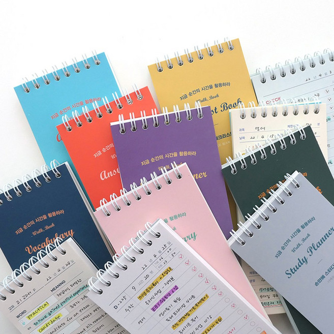 체크리스트 워크북 스터디플래너 수첩 단어장 답안지 OMR 메모장, 스터디플래너_그레이