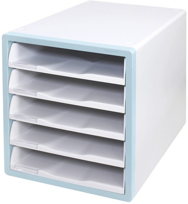 카파맥스 칼라 서류함 5단 민트, 단품